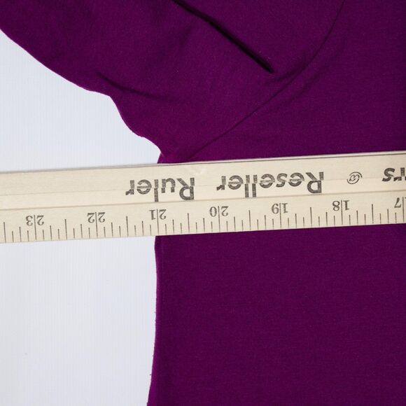 Eileen Fisher Made in USA Oversized Mini Dress Dark Purple Wine Women Size M - Picture 8 of 8